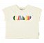 Piupiuchick,t'shirt | ecru w/ multicolor "camp" print